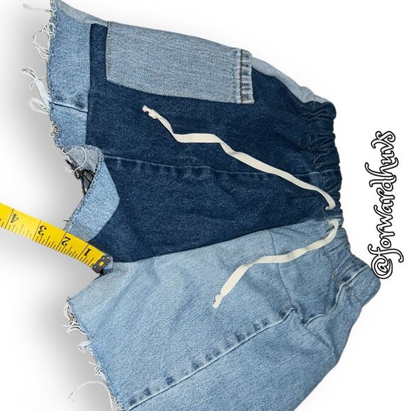 Parke Distressed Patchwork Shorts XS #1 - Picture 7 of 11